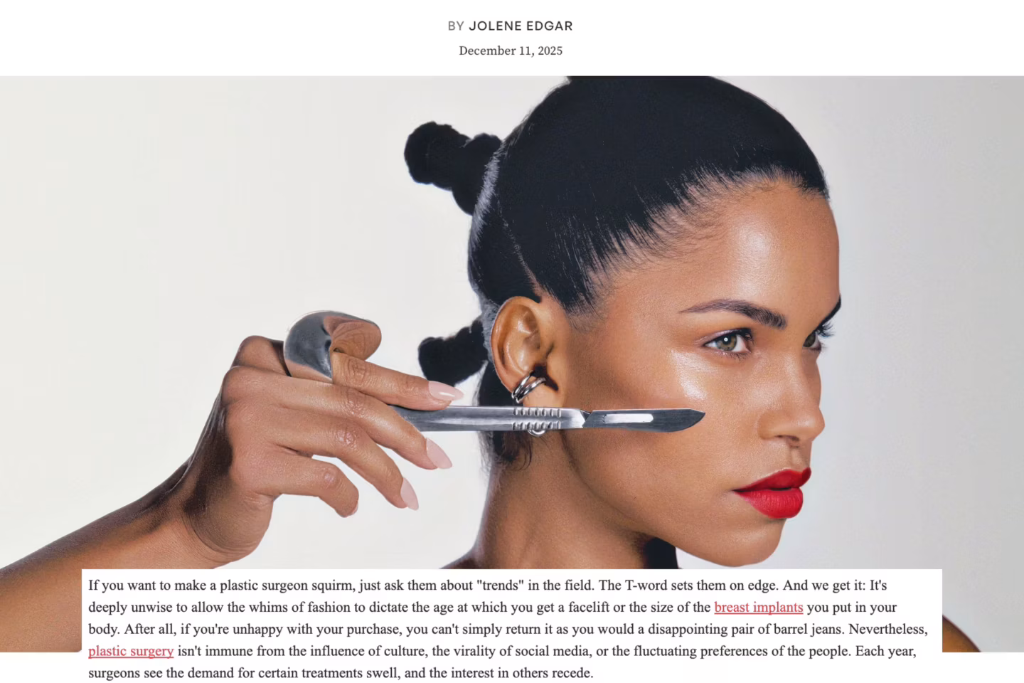 dr. azizzadeh mentione don Allure magazine